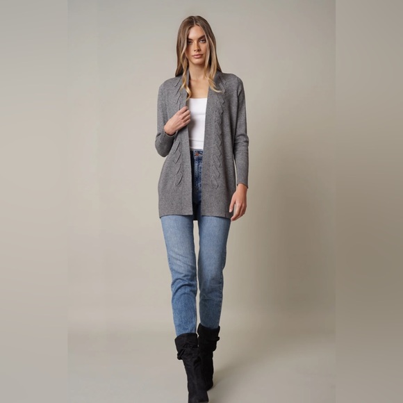 Cyrus Long Sleeve Open Cardigan WITH twist NWT - TOFFEE COLORED - Picture 1 of 9